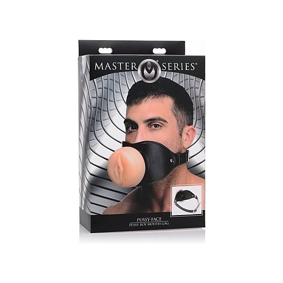 Mordaza de silicona con vagina