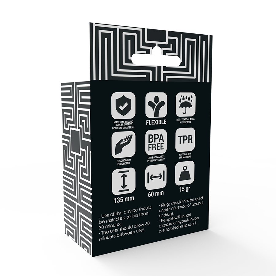 Addicted toys set  anillos pene y testiculos negro