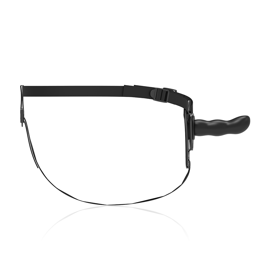 Fetish submissive arnãs silicona negro g-spot 16cm