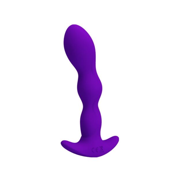 Vibromasseur anal Pretty Love BI-040068-1 en silicone, avec sa poignée
