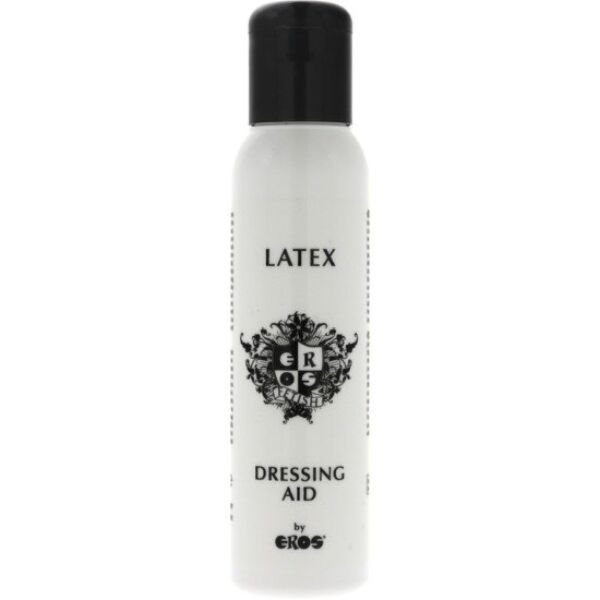 Flacon d'Eros Latex Dressing Aid 100 ml pour vêtements en caoutchouc et en latex