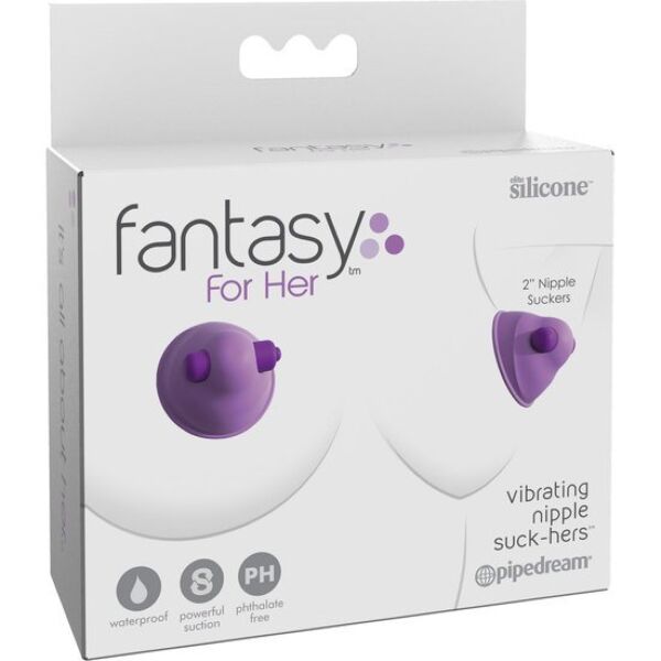 Stimulateur de tétons Fantasy For Her Vibrating Nipple Suck-Hers, avec sa coupelle en silicone