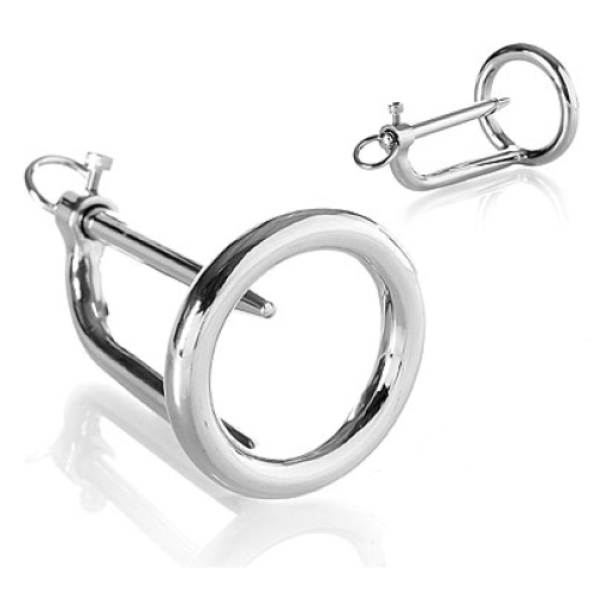 Anneau de gland Metal Hard avec plug urétral