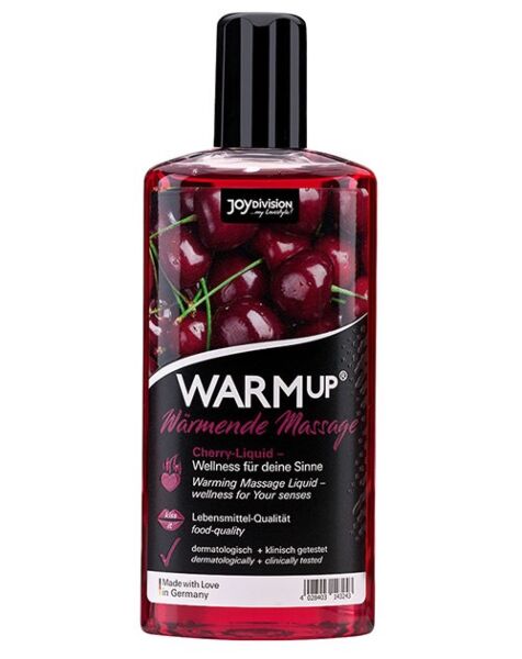 Flacon d'huile de massage effet chauffant Joydivision WARMup de 150 ml