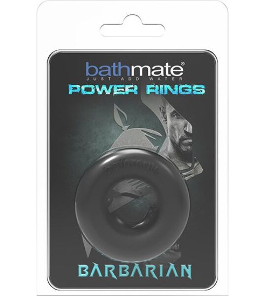 Anneau pénien Bathmate Barbarian, de couleur noire