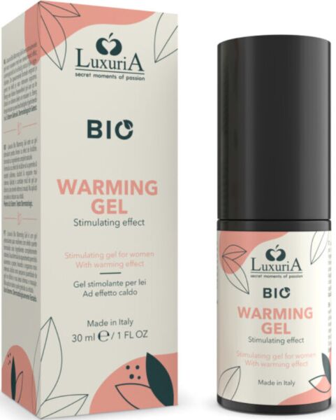 Gel stimulant chauffant Luxuria BIO Warming 30 ml d'Intimateline