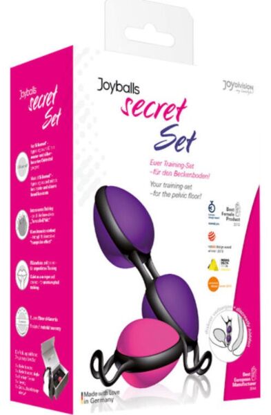 Boules de geisha JoyDivision Joyballs Secret Set, avec une boule simple et une double