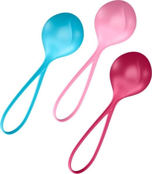 Set de boules de Kegel Satisfyer Loveballs Training Set 3 en silicone