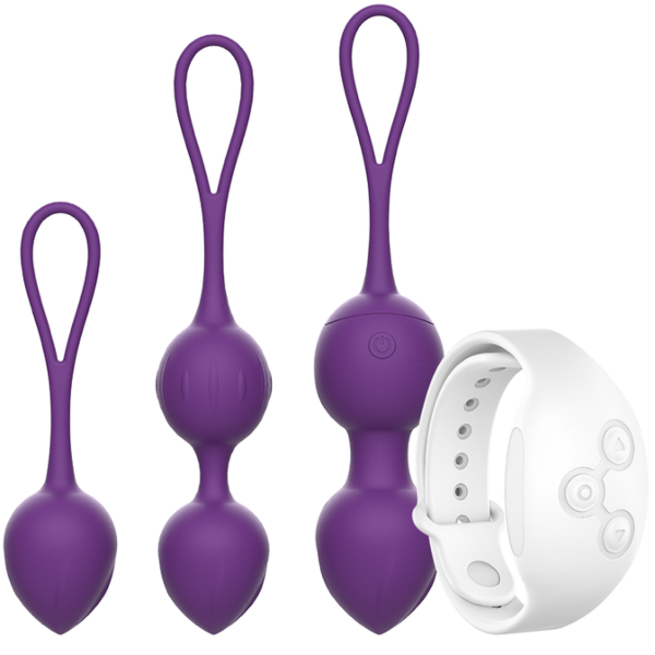 Boules de geisha vibrantes Rewolution Rewobeads avec leur télécommande