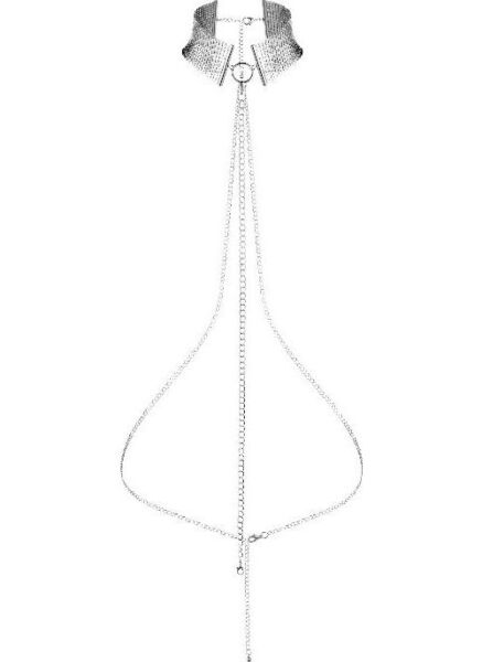 Collier en maille métallique Bijoux Indiscrets Désir Métallique avec sa ceinture à chaîne