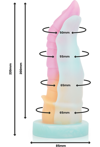 Gode Epic Kelpie en silicone liquide, inspiré d’un cheval mythologique et doté d’une base à ventouse