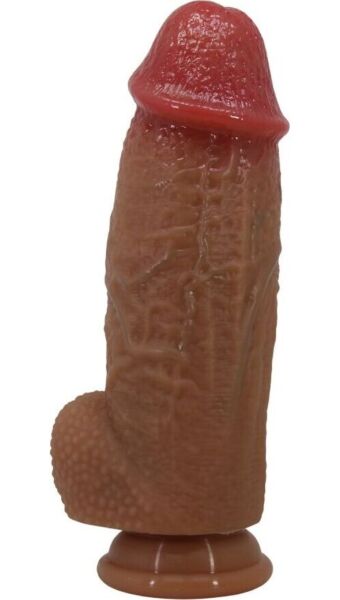 Gode réaliste Pretty Love Achille en silicone, avec ventouse à la base