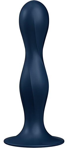 Gode Satisfyer Double Ball-R avec base à ventouse et deux boules à l'intérieur