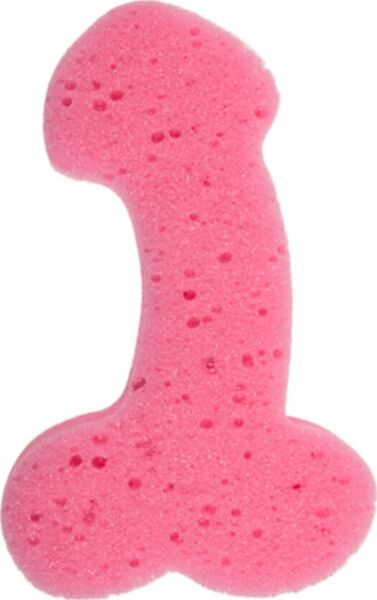Éponge pénis rose Diablo Picante, une éponge de bain en forme de pénis