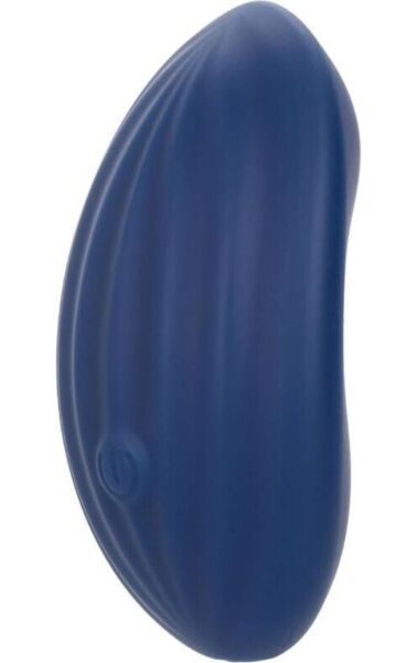 Vibromasseur CalExotics Cashmere Velvet Curve en silicone liquide à surface nervurée