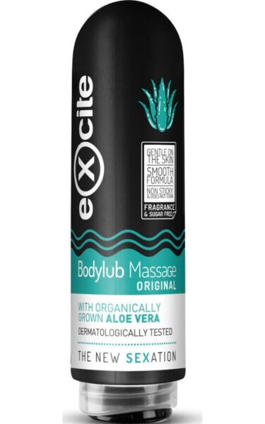 Flacon de gel de massage Excite Bodylub Aloe Vera de 200 ml