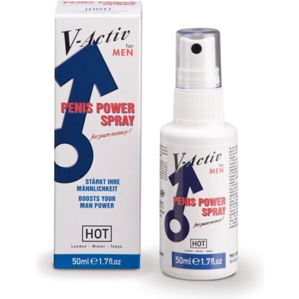 Spray HOT V-Activ Penis Power Spray, flacon de 50 ml