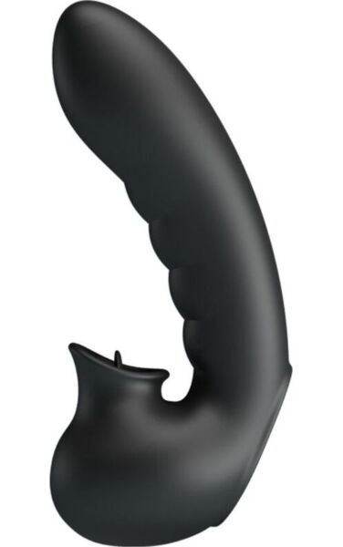 Doigtier vibrant Pretty Love Hobgoblin en silicone noir
