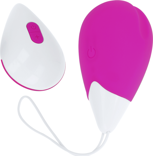 Œuf vibrant OHMAMA Textured Vibrating Egg avec sa télécommande