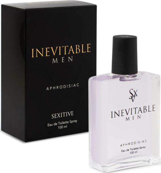 Flacon de verre du parfum SEXITIVE Inevitable Men 100 ml avec vaporisateur