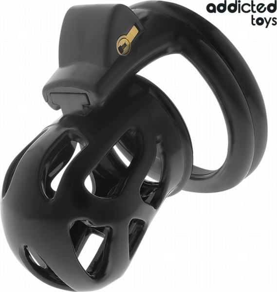 Cage de chasteté Addicted Toys Locked 7,5 cm avec ses anneaux et ses clés