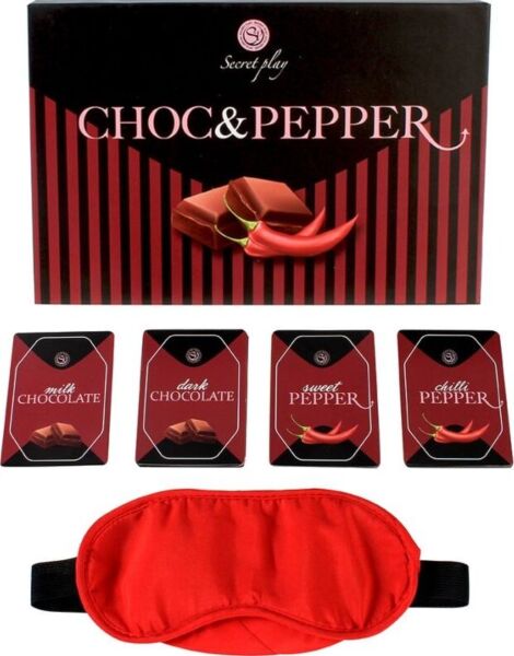 Jeu de cartes Secretplay Choc & Pepper avec ses cartes chocolat et ses cartes épicées