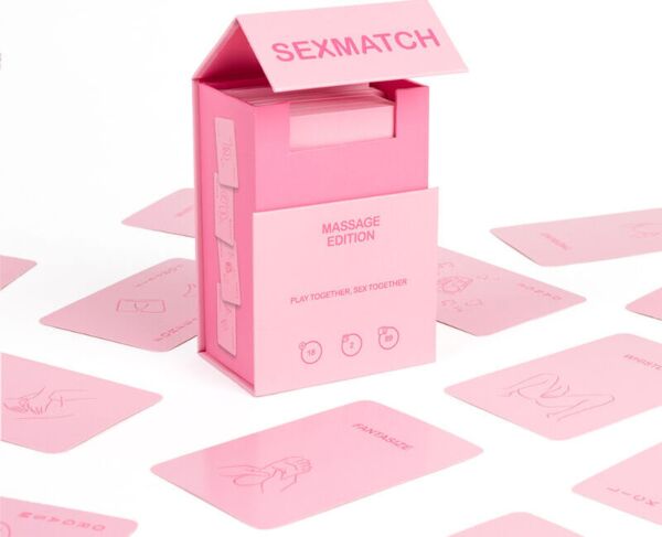 Boîte et cartes du jeu pour couples Sexmatch Massage Edition de Secret Play