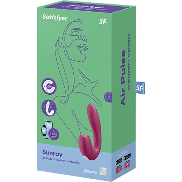 Vibromasseur rabbit Satisfyer Sunray avec stimulateur clitoridien à ondes de pression