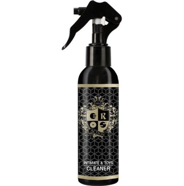 Flacon avec vaporisateur du nettoyant Eros Action Intimate & Toys Cleaner de 150 ml