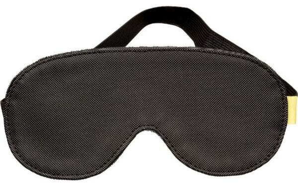 Masque CalExotics Boundless Blackout noir, en cuir vegan