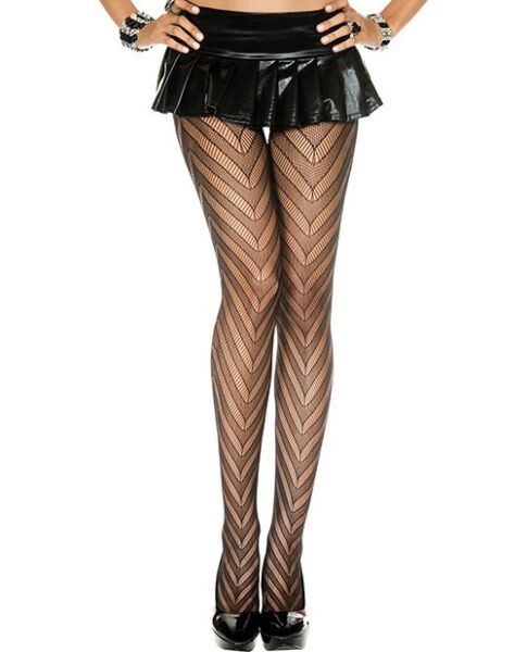 Collants noirs Music Legs Motif pointes