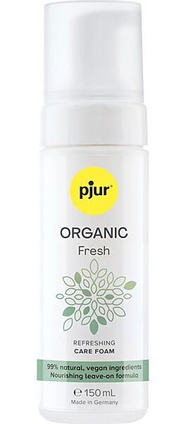 Flacon de mousse nettoyante intime Pjur Organic Fresh de 150 ml