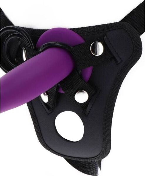 Gode ceinture Get Real Harness de Climaximum avec ses sangles et son anneau avant