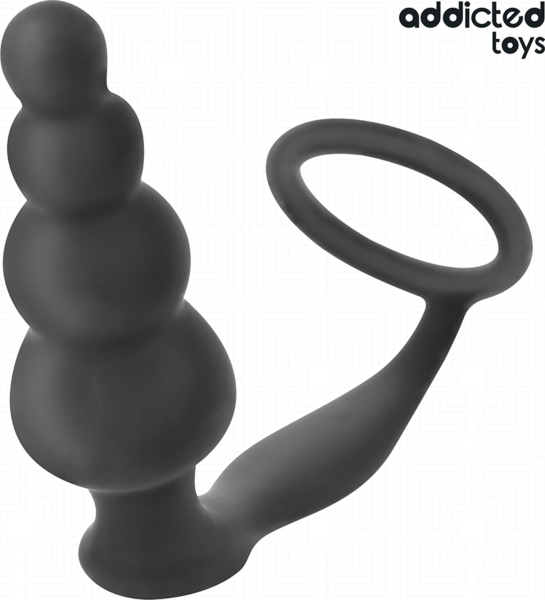Plug anal Addicted Toys Modèle 5 avec son anneau testiculaire