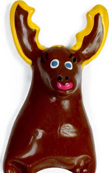 Préservatif fantaisie peint à la main Condomerie Cerf XL, préservatif décoratif humoristique