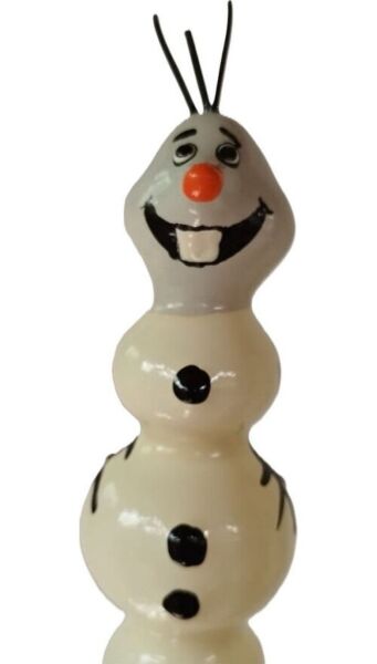 Préservatif décoratif Condomerie Cute Snowman XL, peint à la main avec un bonhomme de neige