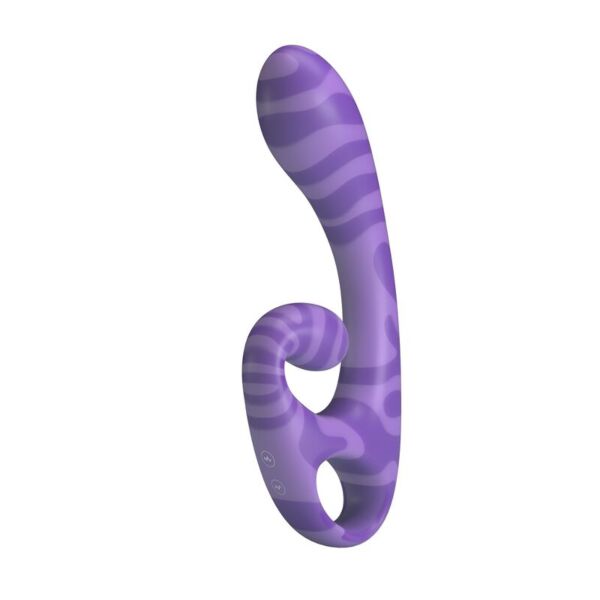 Vibromasseur double embout Summer, violet, avec sa poignée ergonomique