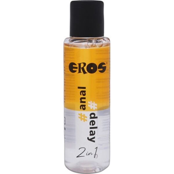Flacon de 100 ml du lubrifiant anal Eros 2 en 1 Anal Delay