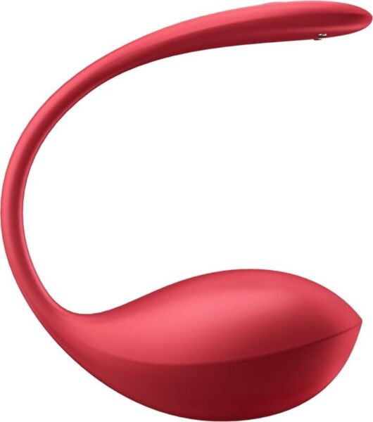 Vibromasseur rouge Satisfyer Shiny Petal au design flexible