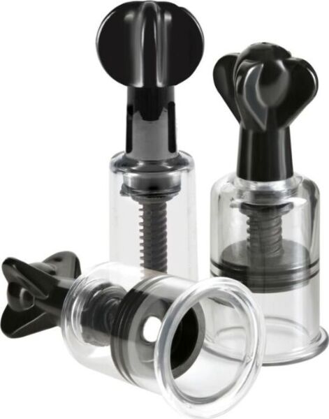 Ensemble Pipedream Super Suckers Trio avec cylindres transparents pour les tétons et le clitoris