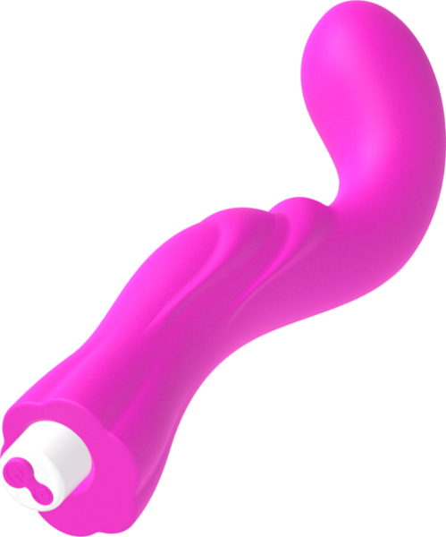 Vibromasseur point G G-SPOT Gregory en silicone, avec une extrémité courbée