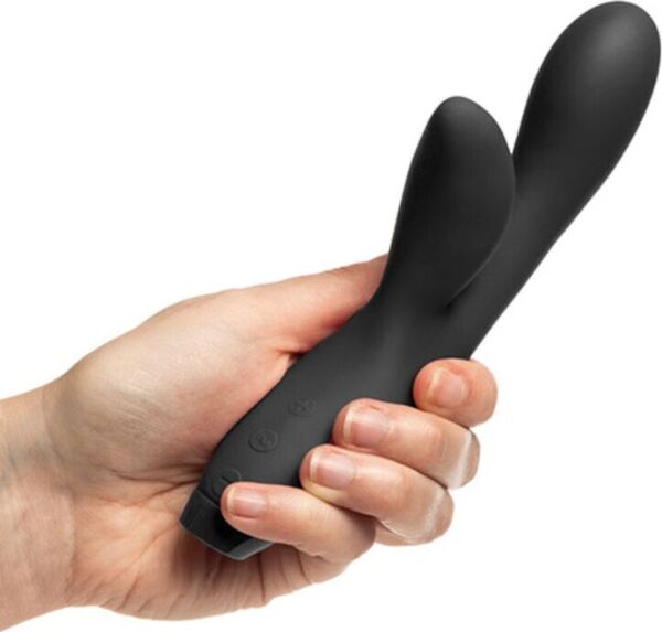 Vibromasseur rabbit Je Joue Hera Flex noir, avec sa branche pour le clitoris
