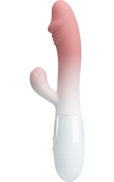 Vibromasseur rabbit Pretty Love BI-014173-A5 en silicone, avec sa branche pour le clitoris