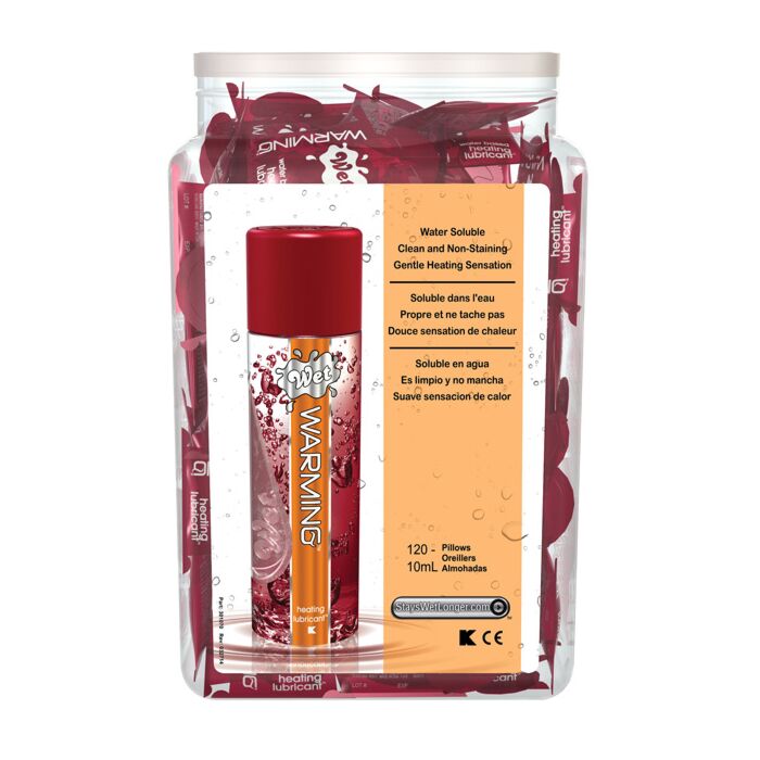 WET WARMING 10ML PILLOW BOWL DISPLAY/120 PILLOWS