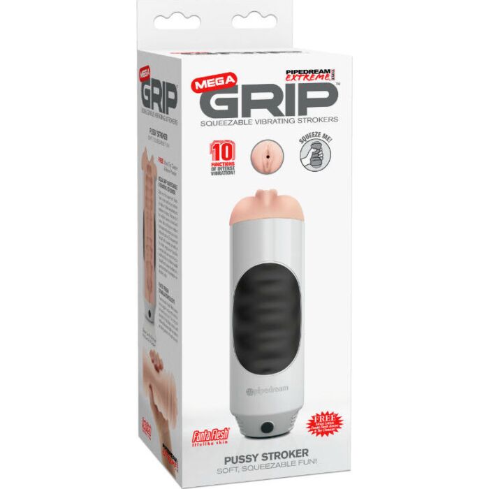 Pdx mega grip masturbador masculino vagina blanco