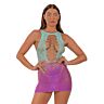 Chemise de nuit Lace Ombre Détails en dentelle pour un style audacieux