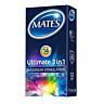 Préservatifs Mates 3 en 1 avec gel chauffant
