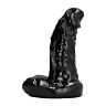 Dildo All Black 13 cm tige cannelée