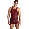 Camisole ANAIS MEN Tribal Top M Rouge - Sexy et Élégant