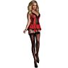 Ensemble Lingerie Sexy Livco Corsetti Rouge Élégant